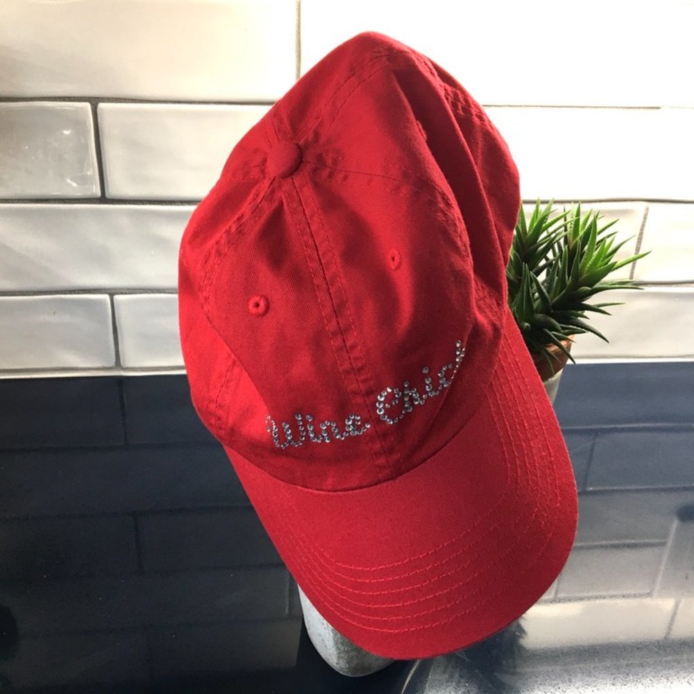 "Wine Chick" Red Cap